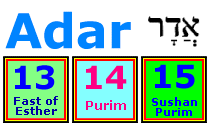 Adar - Purim dateline