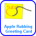 Apple Rubbing Card Craft