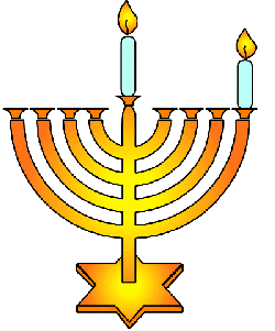 Hanukkah - 1 candle lit
