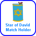Star of David Match Holder craft